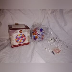 Vintage 2002 Enchanted Forest Christmas 60 Light Motion Sphere 5" 4 Functions